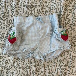 Gymboree Light Blue Shorts with Strawberry Accents